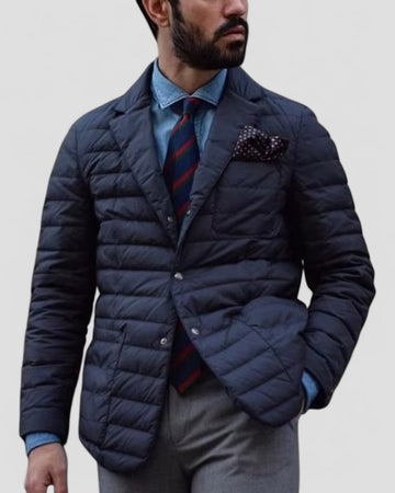 Men’s Quilted Padded Jacket – Smart Casual Outerwear