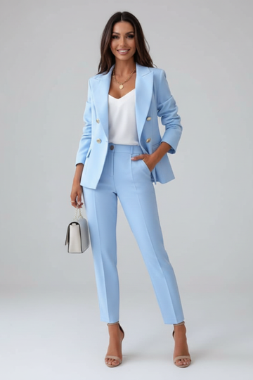 Women's Two-Piece Suit Double Breasted