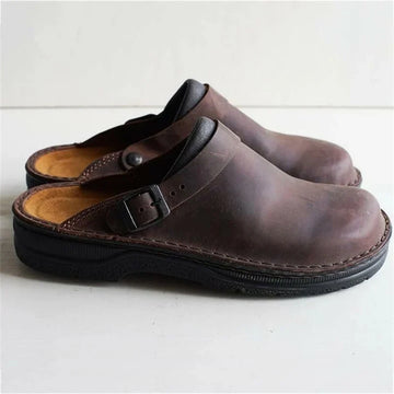 Men's Clogs - Adjustable Strap Slip-On Platform Sole