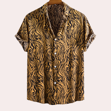 Men's Animal Print Shirt Relaxed Fit